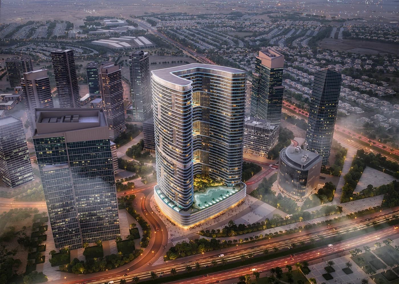 Binghatti Hillviews Science Park render 2